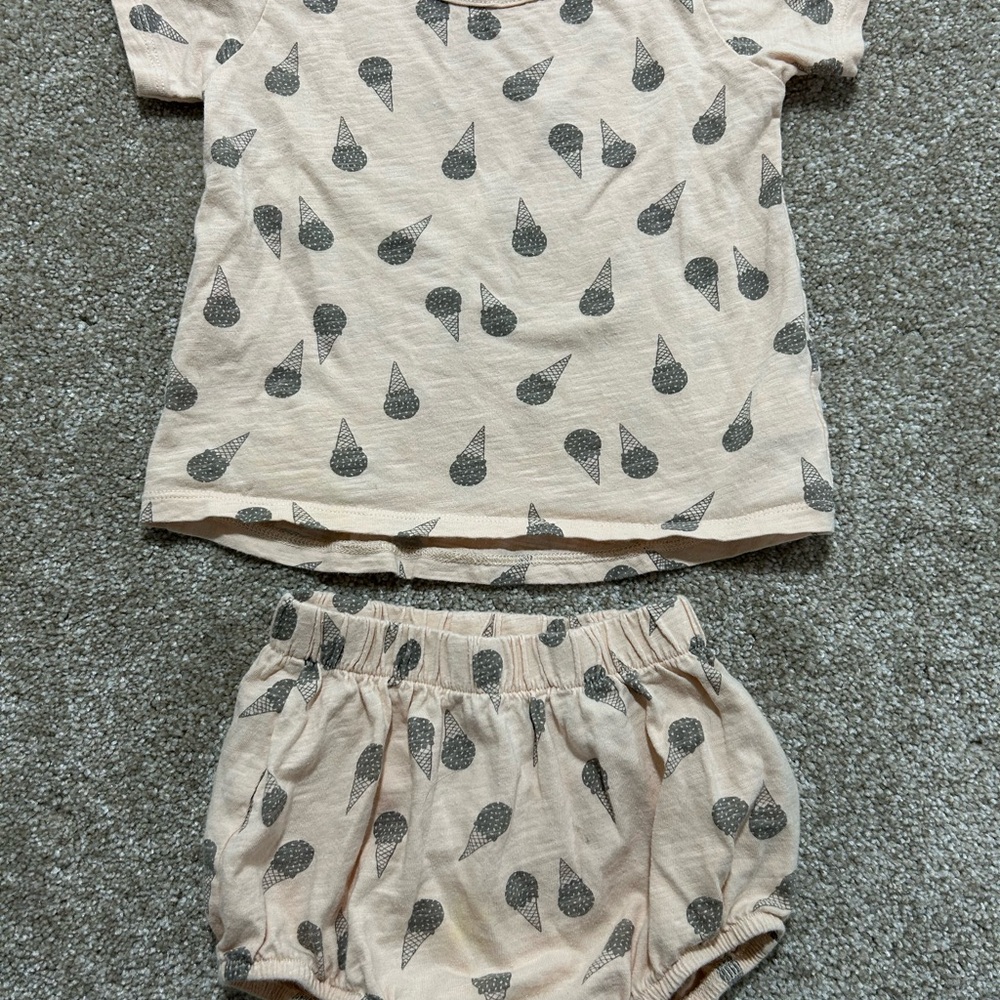 Rylee + Cru Tan‎ and Gray baby toddler Set
